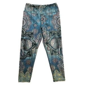 Evolution and creation boho leggings elephant print pants